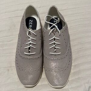 Cole Haan Women's Gray Lace-Up dress sneakers size 8.5 NEW